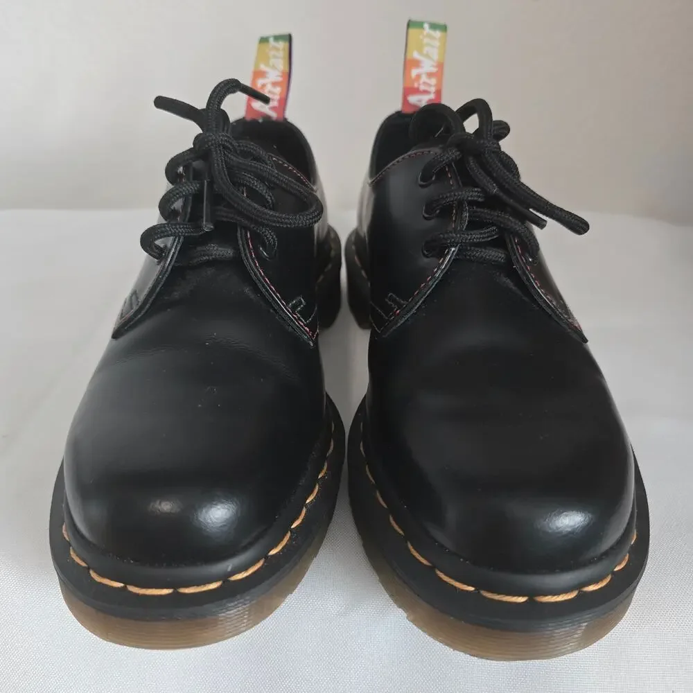 *NEW Dr. Martens 1461 For Pride Smooth Leather Oxford Shoes Womens US 6 Rainbow